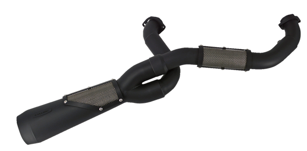 Big Sexy 2-into-1 High Performance Exhaust Black, Ceramic, 2, nordicamoto.ro