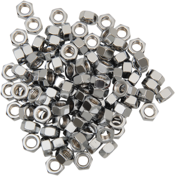 Hex Nuts Silver, 1, nordicamoto.ro