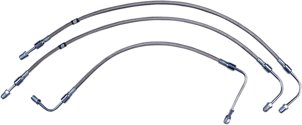 Stock Length Front Brake Line Kit Silver, 3, nordicamoto.ro