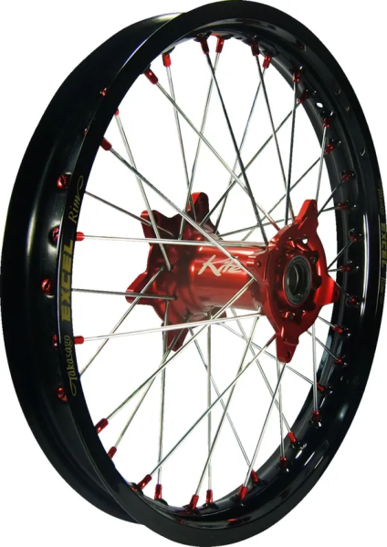 Elite Mx-en Wheel, Silver Spokes Black, Red, Silver, 2, nordicamoto.ro