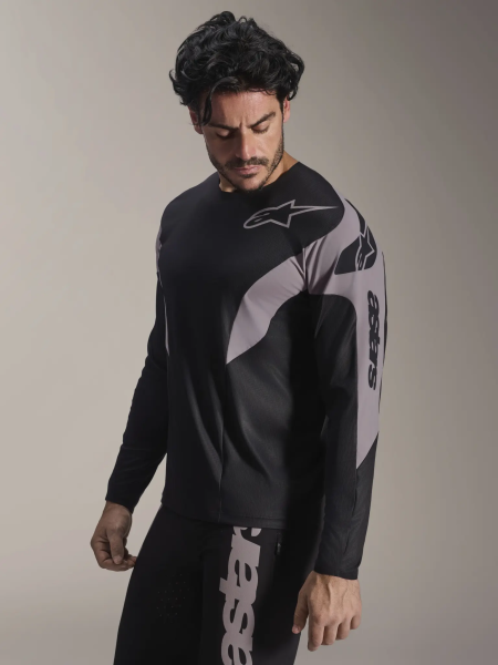 A-Supra Elite hosszú ujjú mez, fekete, 4, nordicamoto.ro
