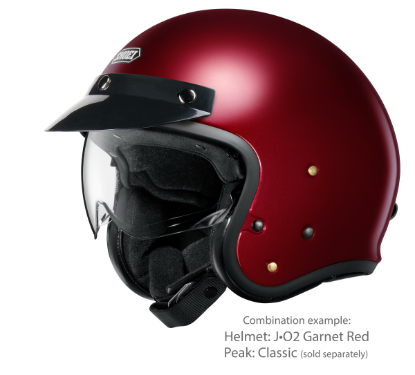 SHOEI J.O2 fúvóka-sisak, gránátvörös metál, S-es méret, 2, nordicamoto.ro