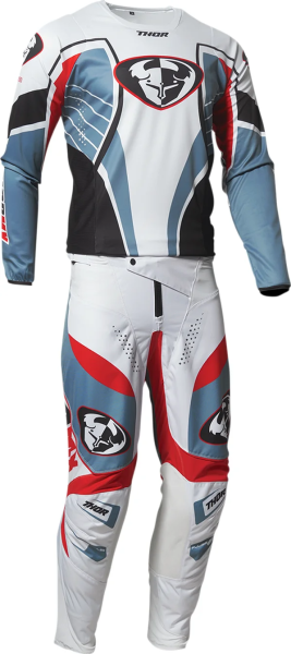 Pantaloni Thor Pulse 03 Le Steel/Red 30, 5, nordicamoto.ro