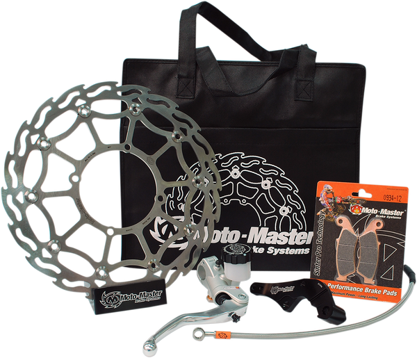 Brake KitStreet: 320 Mm Disc, Brake Pads, Relocate Bracket, Brake Line, Radial Master Cylinder, 2, nordicamoto.ro