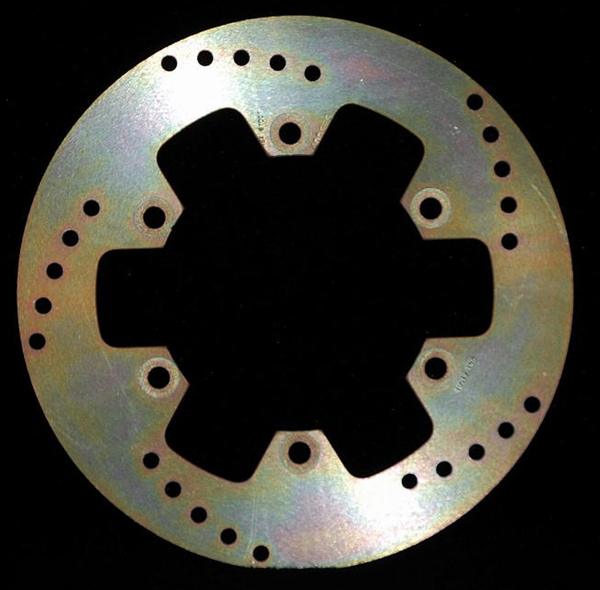 Round Hpsr Solid Brake Rotor Gold, Stainless Steel, Zinc, 1, nordicamoto.ro