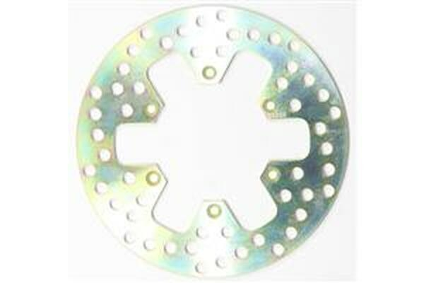 Round D-series Fixed Offroad Brake Rotor Silver, Stainless Steel, 1, nordicamoto.ro