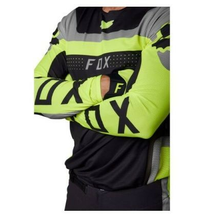 Fox Flexair Efect Jersey póló, fluoreszkáló sárga, L-es méret, 1, nordicamoto.ro