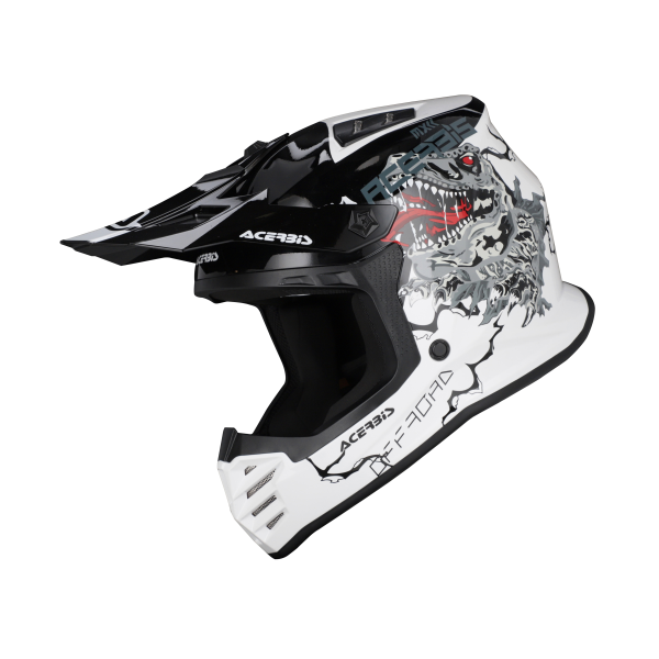 Acerbis Profile sisak – fehér/fekete, gyermekmodell, 1, nordicamoto.ro