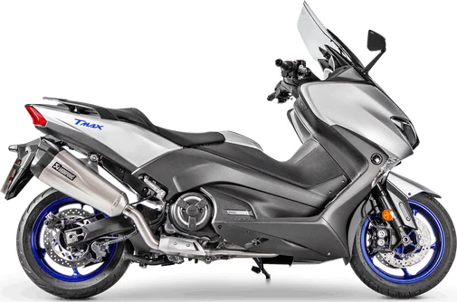 Racing Line Full Exhaust System Scooter Silver, Black, 2, nordicamoto.ro
