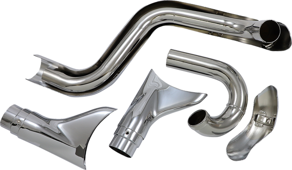 Bad Hombre Dual Exhaust System Chrome, 2, nordicamoto.ro