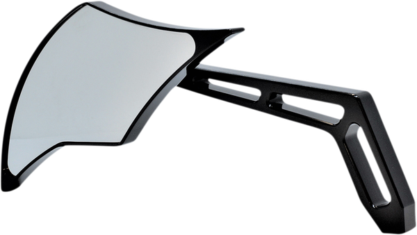 Billet Aluminum Mirrors With Clear Glass Black, 2, nordicamoto.ro