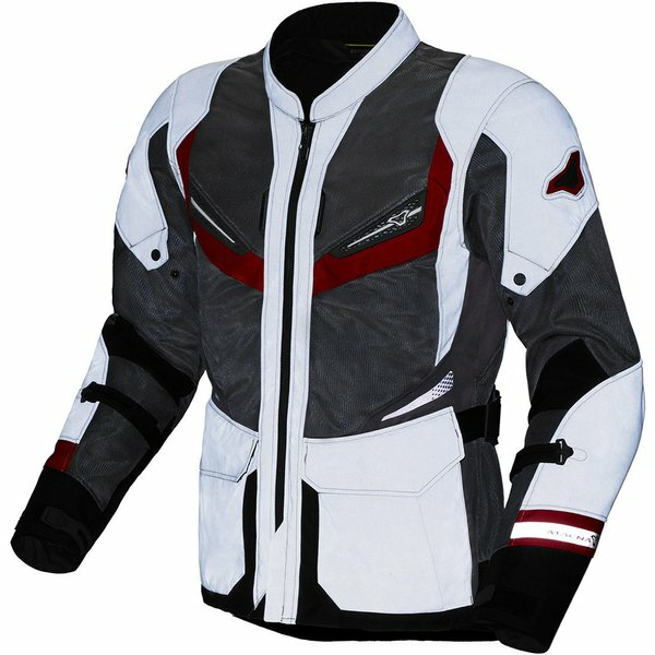 Geaca de vara touring Macna Aerocon Night Eye Gri / Rosu L, 2, nordicamoto.ro