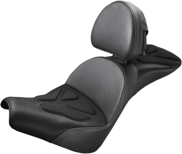 Seat Explorer G-tech W/backrest Black Black, 2, nordicamoto.ro