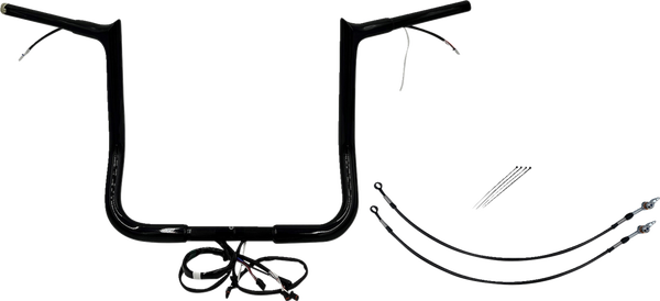 Plug & Play Ez Install 1-1/4(r) Pointed Top Handlebar Kit Black, 3, nordicamoto.ro