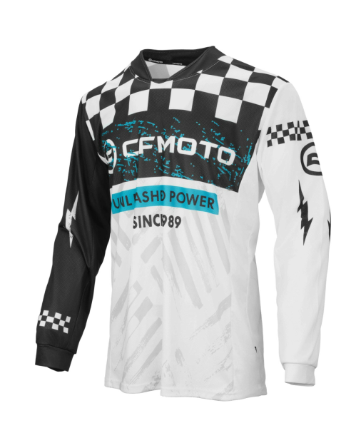TRICOU MOTO MX/ENDURO S TEAM CFMOTO – ALB/NEGRU, 3, nordicamoto.ro