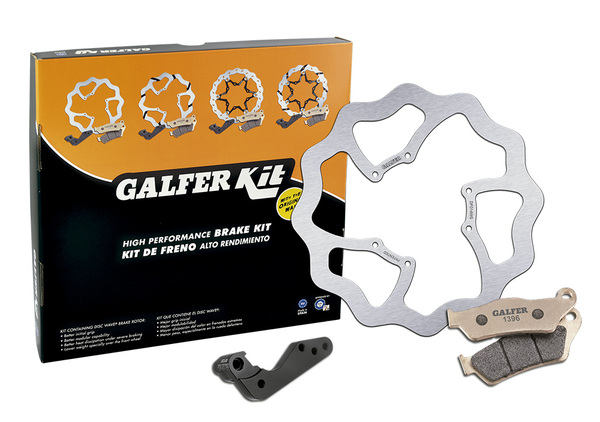 Oversize Brake Kit Front Black, Silver, Stainless Steel, Polished, 2, nordicamoto.ro