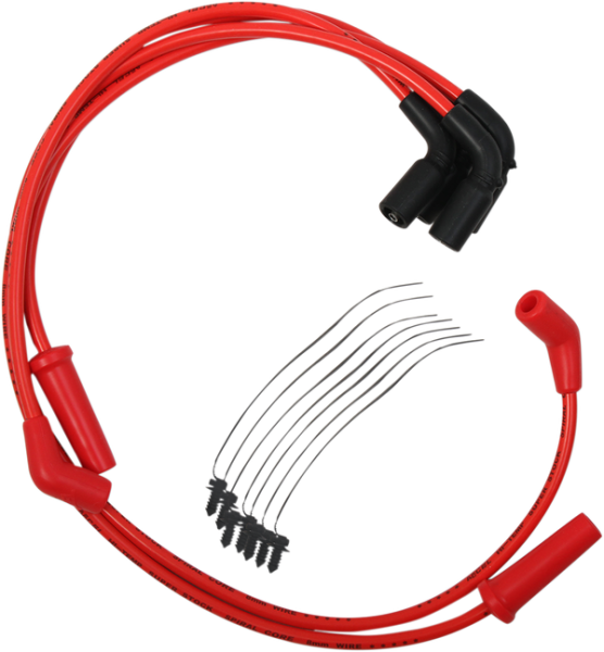 8 Mm Spark Plug Wire Red, 1, nordicamoto.ro