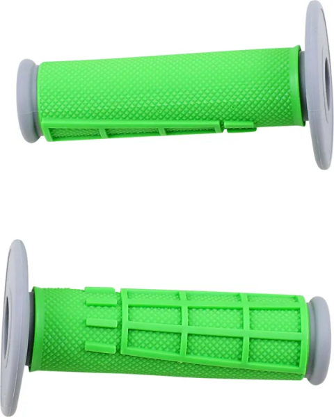 MOOSE RACING Comp Diamond Half Waffle Grips Green, 1, nordicamoto.ro