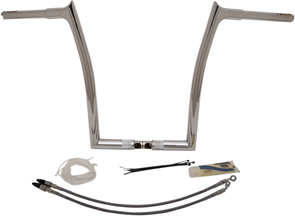 1-1/4(r) Ez Install Pointed Top Handlebar Kit Silver, 3, nordicamoto.ro