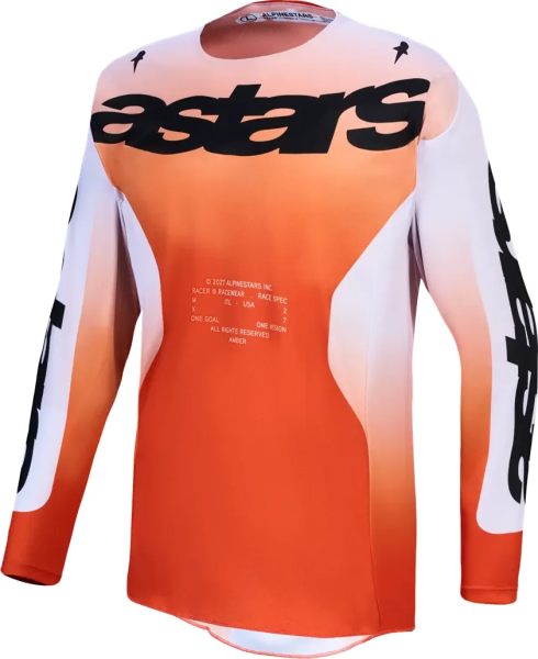 Alpinestars Racer borostyánvörös/fekete póló, S-es méret, 1, nordicamoto.ro