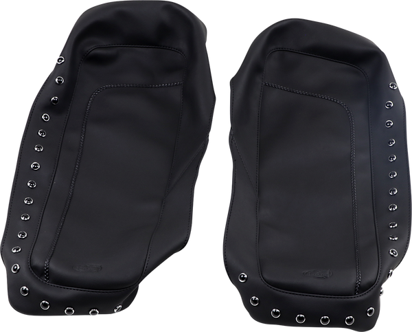 Studded Saddlebag Lid Cover Black, 1, nordicamoto.ro