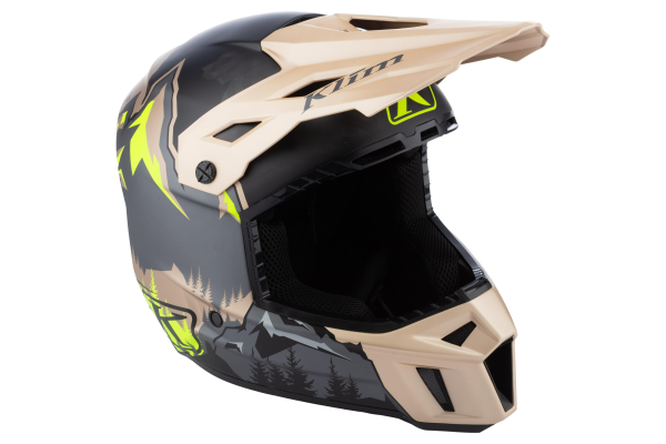 Klim F3 Carbon ECE Unruly fekete–fehér motoros sisak, 21, nordicamoto.ro