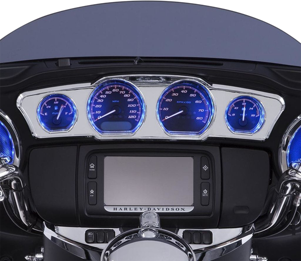 Shock & Awe® Multi-colored Led Dash Accent Chrome, 1, nordicamoto.ro