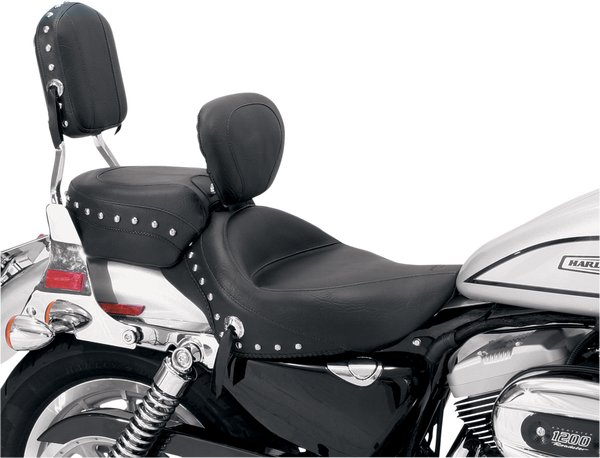 Wide Solo Seat With Removable Backrest Black, 1, nordicamoto.ro