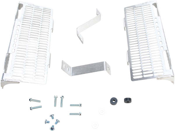 Radiator Guard Brushed Aluminum, 1, nordicamoto.ro