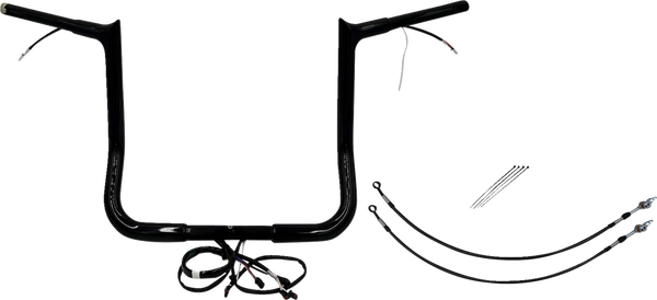 Plug & Play Ez Install 1-1/4(r) Pointed Top Handlebar Kit Black, 2, nordicamoto.ro
