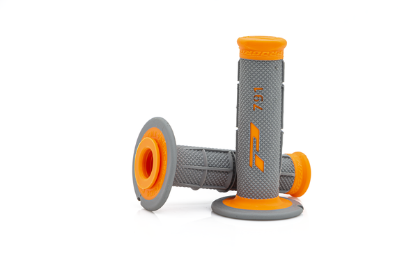791 Grips Gray, Fluorescent Orange, 1, nordicamoto.ro