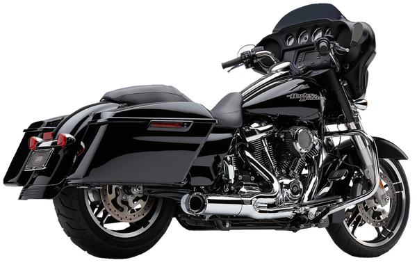 Turn Out 2-into-1 Exhaust System Chrome, 5, nordicamoto.ro
