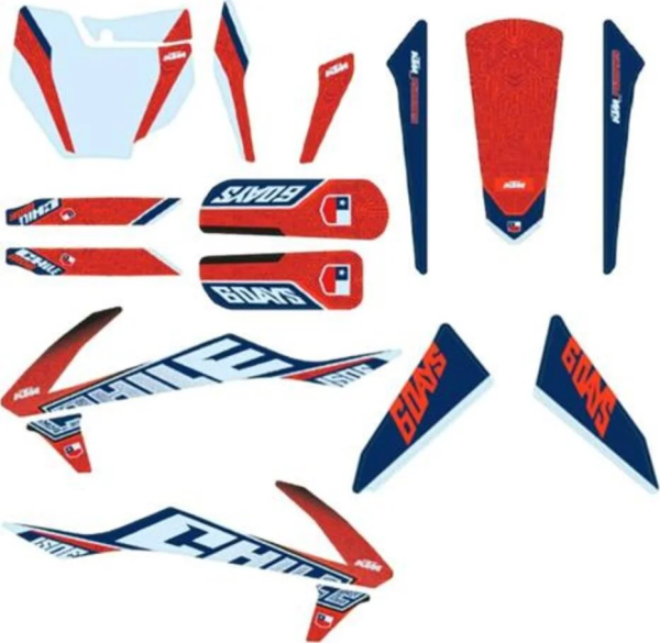 CHILE SIX DAYS GRAPHICS KIT, 1, nordicamoto.ro