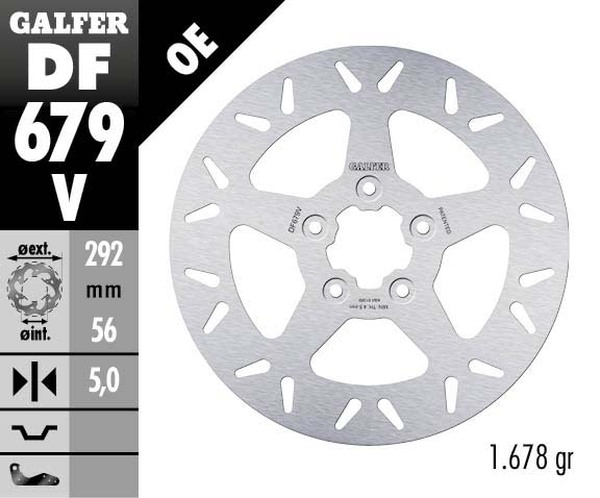 Brake Rotor Fixed Round Silver, 1, nordicamoto.ro
