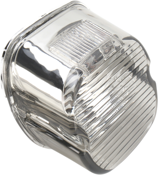 Laydown Taillight Lens With Top Tag Window Chrome, 1, nordicamoto.ro