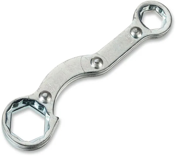MOOSE RACING Combo Axle-spark Plug Wrench Silver, Polished, 1, nordicamoto.ro
