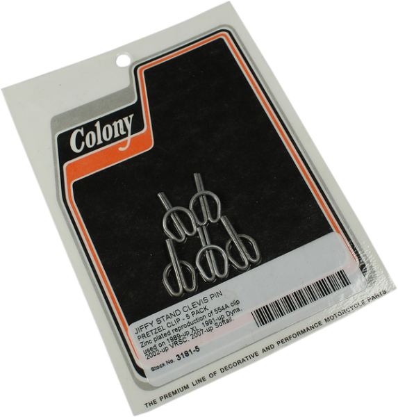Jiffy Stand Clevis Pin Pretzel Clips Zinc, 1, nordicamoto.ro
