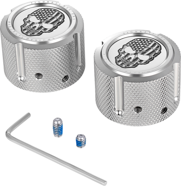 Front Axle Nut Cover Silver, 3, nordicamoto.ro
