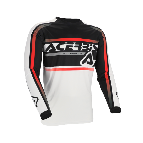 Acerbis Linear Lugo póló, fehér/fekete, L-es méret, 1, nordicamoto.ro