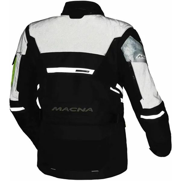 MACNA FLEXODUS Night Eye™ XXL vízálló textil túra-/kalanddzseki – Black Night Eye/fluoreszkáló sárga, 6, nordicamoto.ro