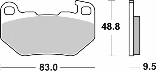 Ls Street Excel Sintered Rear Brake Pads , 2, nordicamoto.ro