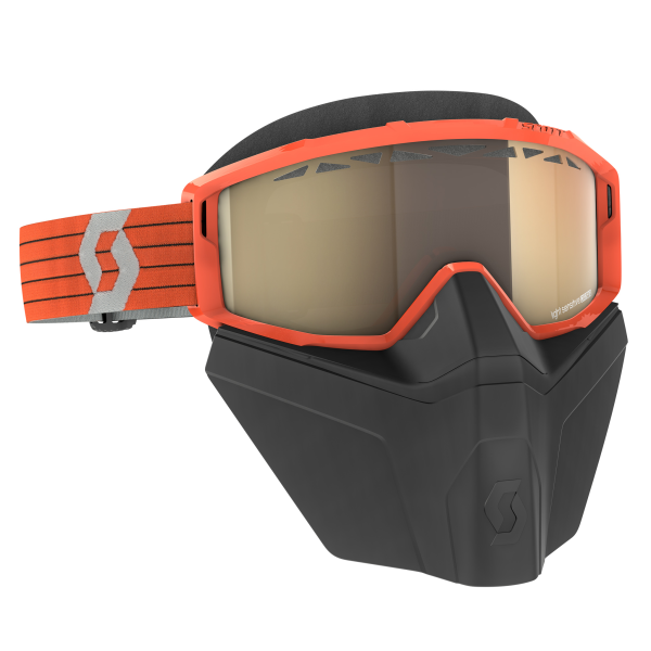 Scott Goggle Primal Safari Facemask LS orange/grey light sensitive bronze ch, 1, nordicamoto.ro