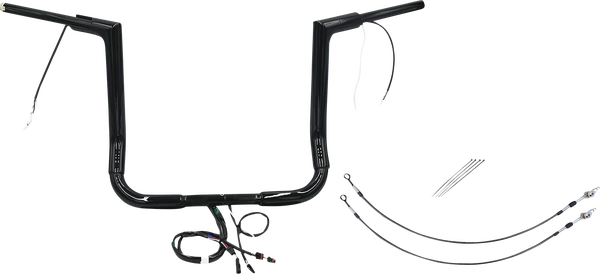 Plug & Play Ez Install 1-1/2(r) Flat Top Handlebar Kit Black, 1, nordicamoto.ro