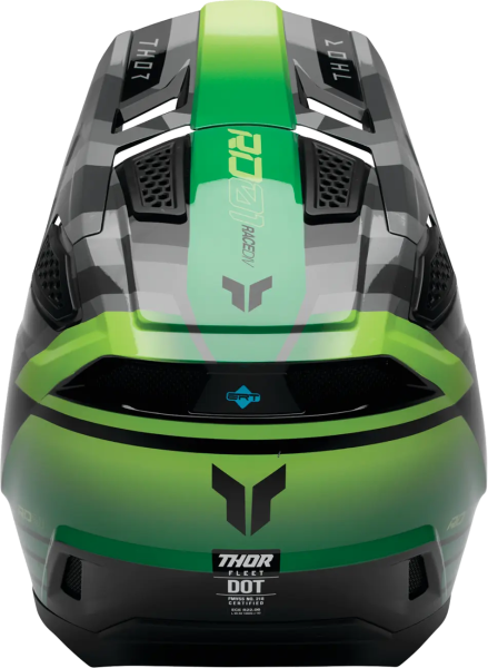 Thor Fleet Camber sisak – Negru/Verde (fekete/zöld), XL, 3, nordicamoto.ro