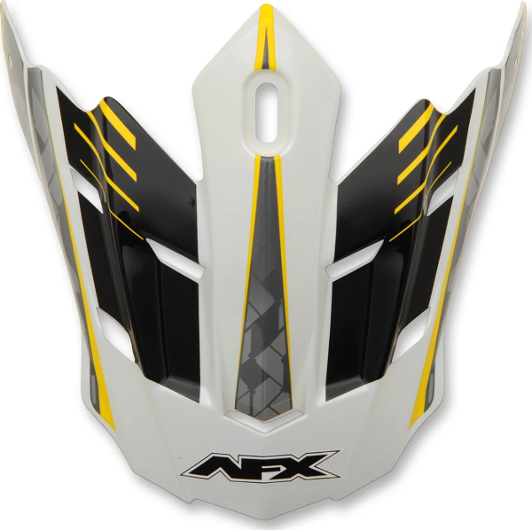 Fx-17 Factor Visor Peak Pearl White/yellow White, Yellow ONE SIZE, 1, nordicamoto.ro