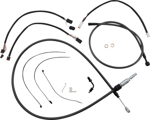 Black Pearl Designer Handlebar Installation Kit Black, 1, nordicamoto.ro
