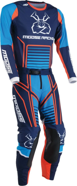Tricou MOOSE RACING Agroid Blue/Orange 3XL, 4, nordicamoto.ro