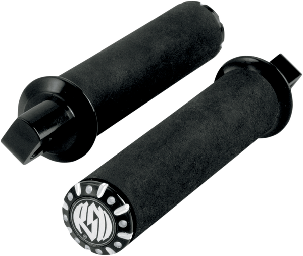 Chrono Footpegs Silver, Black, 2, nordicamoto.ro