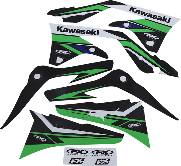 Evo Graphics Kit Black, Green, 2, nordicamoto.ro