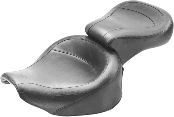 Vintage Style 2-up Vinyl Wide Seat Black, 1, nordicamoto.ro